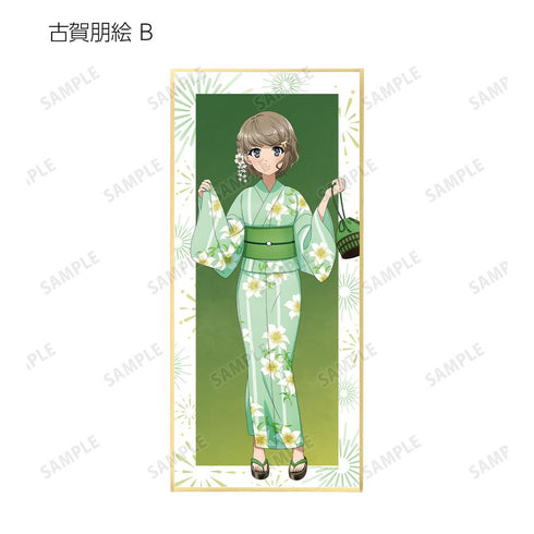 『青春ブタ野郎はおでかけシスターの夢を見ない』描き下ろしイラスト 浴衣ver. トレーディングスタンド付き色紙(単位/BOX)【202509再販】